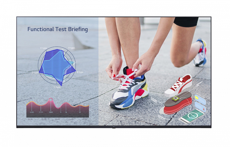 Профессиональный дисплей LG [55UL3J-E] 3840х2160,1300:1,400кд/м2,webOS 6.0