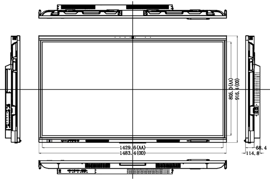 Интерактивный дисплей BOE 65" P65HS-CBRNS