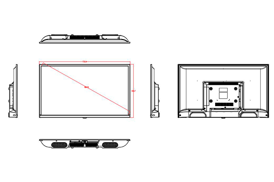 Информационный дисплей BOE 32" SL32AP-PBMM02