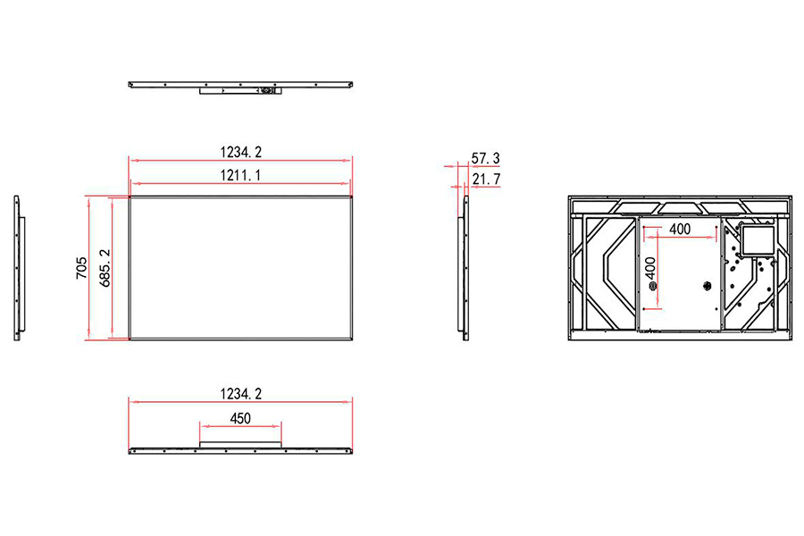 Информационный дисплей BOE 55" SL55UM-MM01