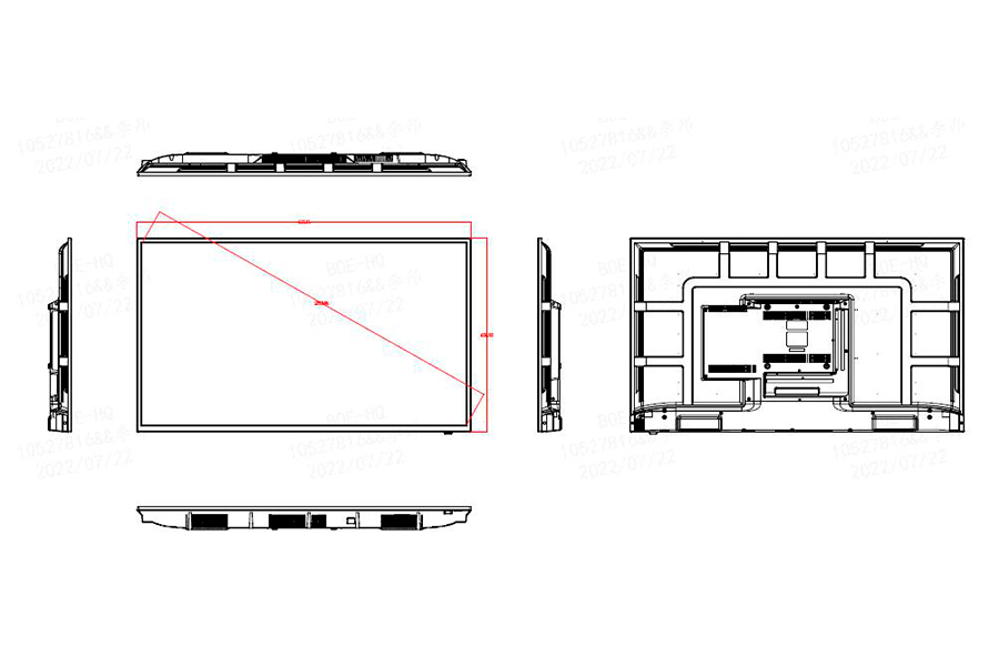 Информационный дисплей BOE 43" SL43AP-PBMM04
